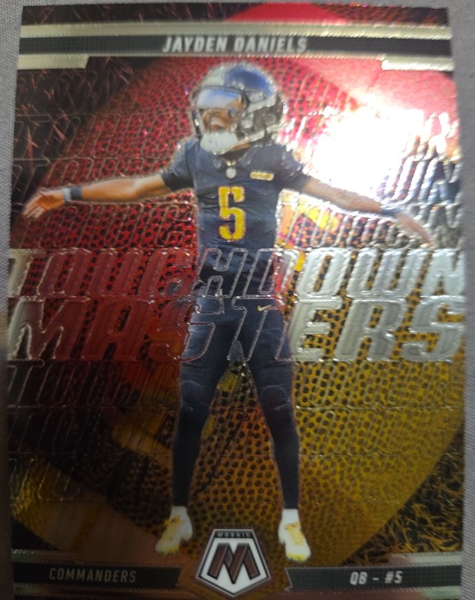 2025 Panini Mosaic #7 Jayden Daniels Touchdown Masters Washington Commanders — front