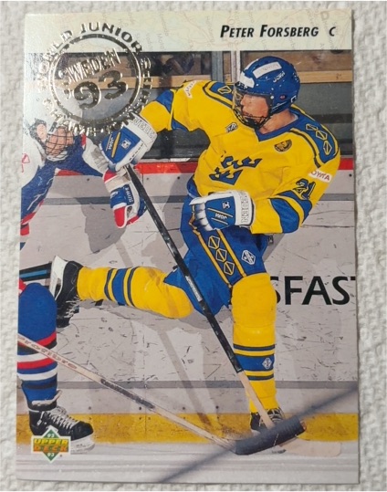 1992-93 Upper Deck #595 Peter Forsberg — front