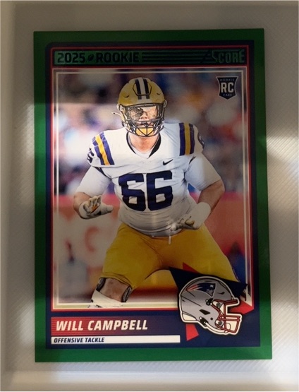 2025 Panini Score #25 Will Campbell — front