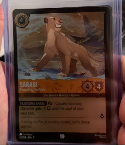 Disney Lorcana Winterspell #12 Sarabi - Protecting the Pride — front