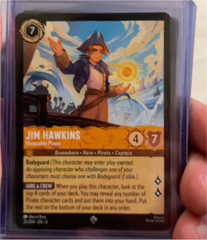 Disney Lorcana 25/204 Jim Hawkins Honorable Pirate — front