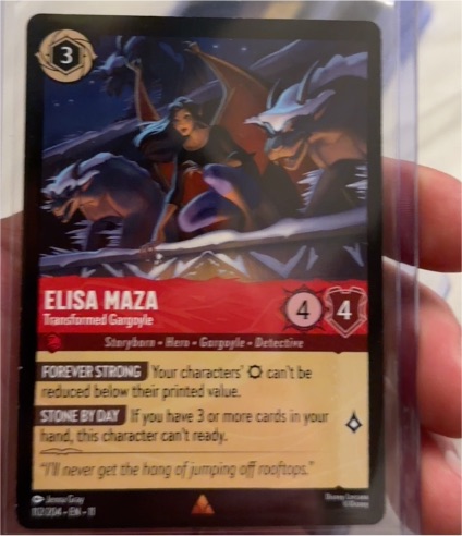 Disney Lorcana Winterspell #112 Elisa Maza - Transformed Gargoyle — front