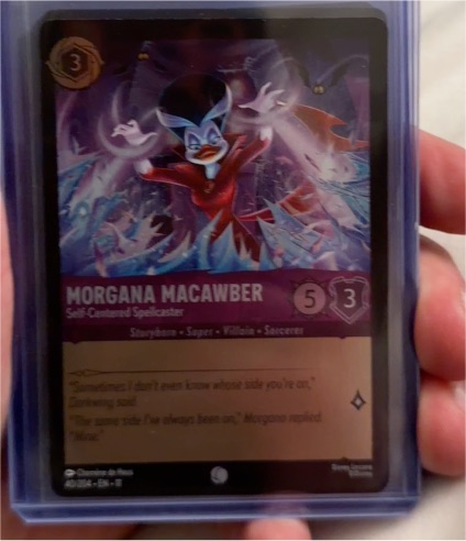 Disney Lorcana Winterspell #40 Morgana Macawber Self-Centered Spellcaster — front