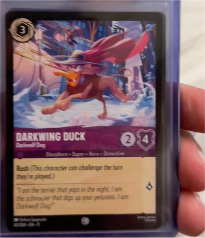 2023 Disney Lorcana Winterspell #43 Darkwing Duck - Darkwolf Dog — front
