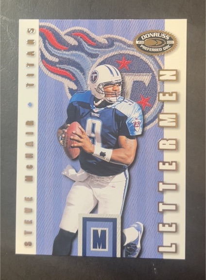2000 Donruss Preferred Lettermen #LM49 Steve McNair — front