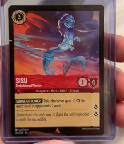 Disney Lorcana Ursula's Return #124 Sisu Emboldened Warrior — front