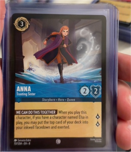 Lorcana Reign of Jafar #157 Anna Trusting Sister — front