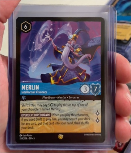 2023 Lorcana Shimmering Skies #159 Merlin - Intellectual Visionary — front