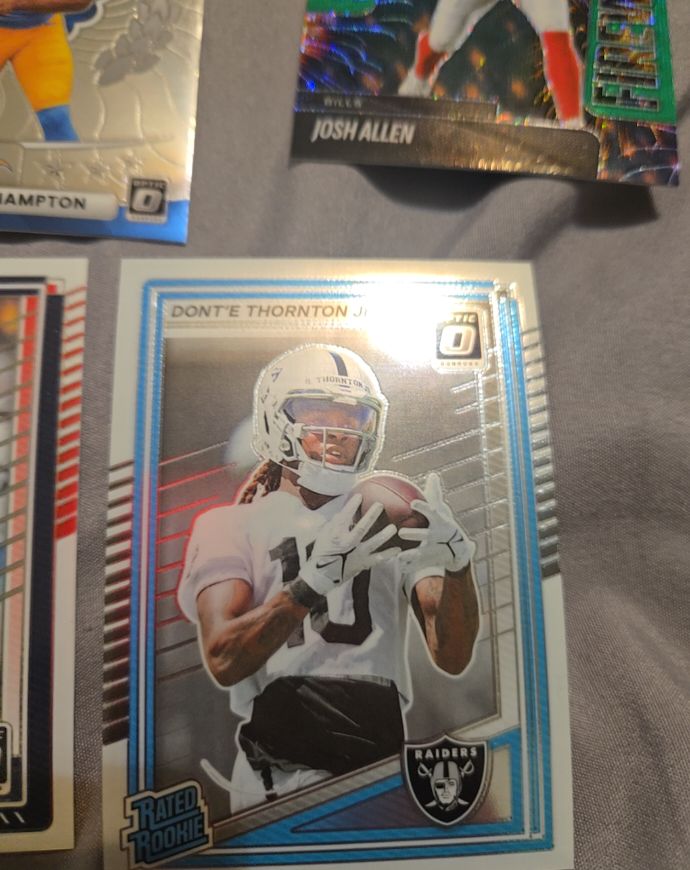 2025 Panini Donruss Optic Rated Rookie Pink Dont'e Thornton Jr. — front