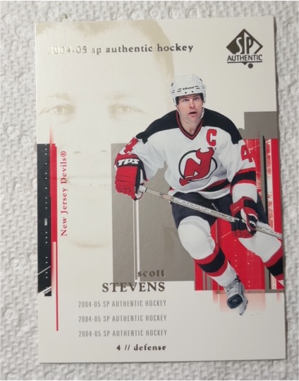 2004-05 SP Authentic #54 Scott Stevens — front