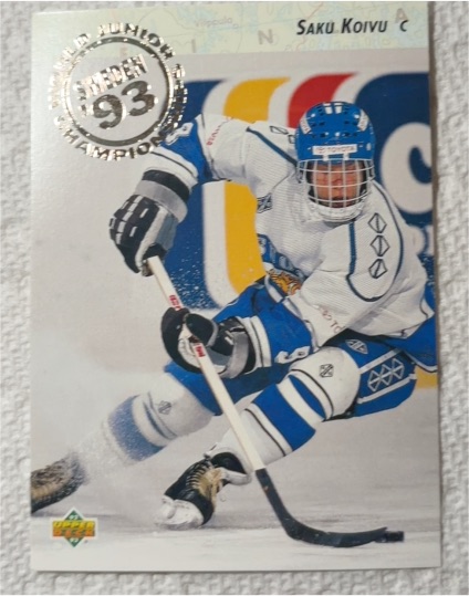1992-93 Upper Deck #617 Saku Koivu — front