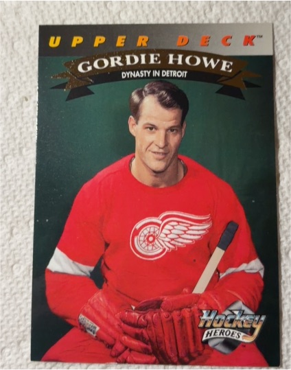 1992-93 Upper Deck Hockey Heroes #20 Gordie Howe — front