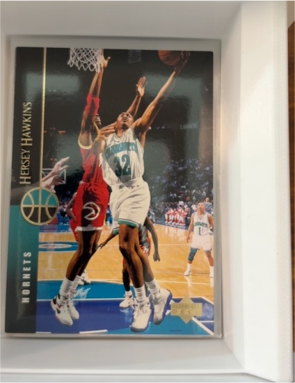 1994-95 Upper Deck #88 Hersey Hawkins Charlotte Hornets — front