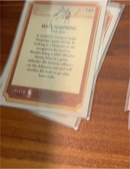 2003-04 Fleer Patchworks Matt Harpring #? — front
