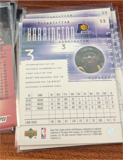 2004-05 Upper Deck Flight Team #53 Al Harrington — front