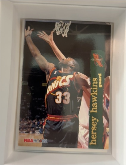 1995-96 NBA Hoops #329 Hersey Hawkins — front