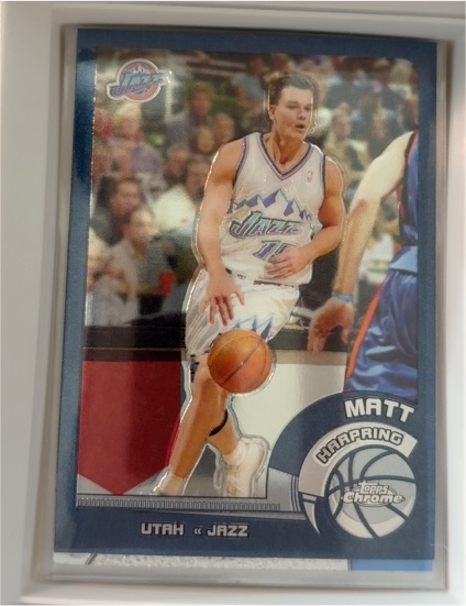 2002-03 Topps Chrome #11 Matt Harpring — front