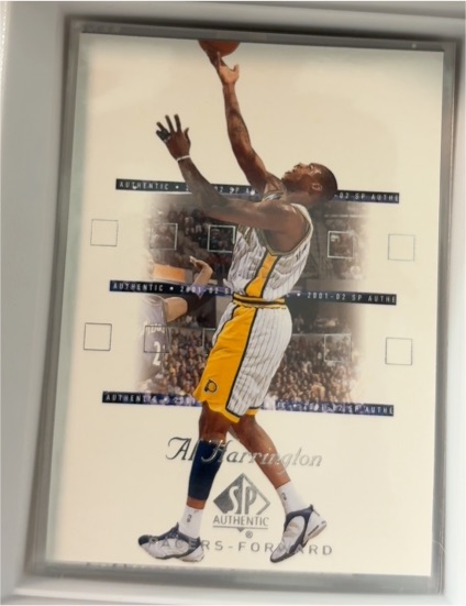 2001-02 SP Authentic #32 Al Harrington — front