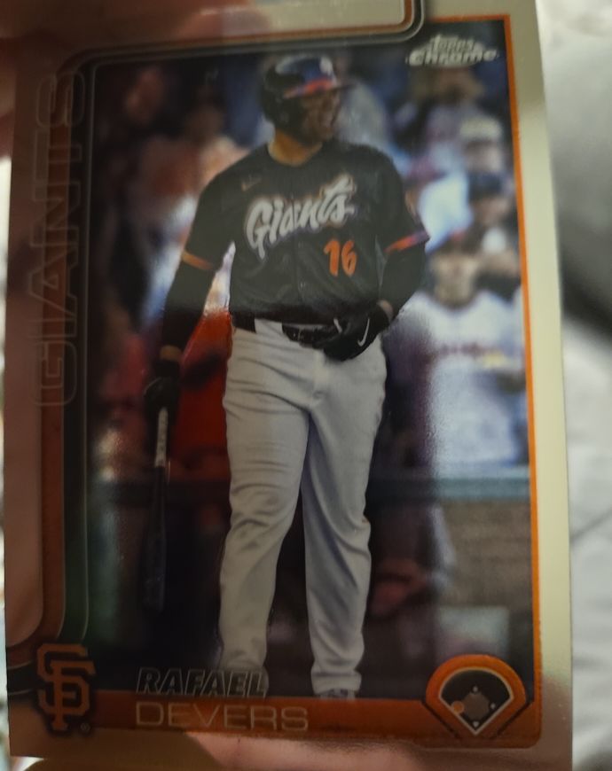 2025 Topps Chrome Update Series #USC105 Rafael Devers — front