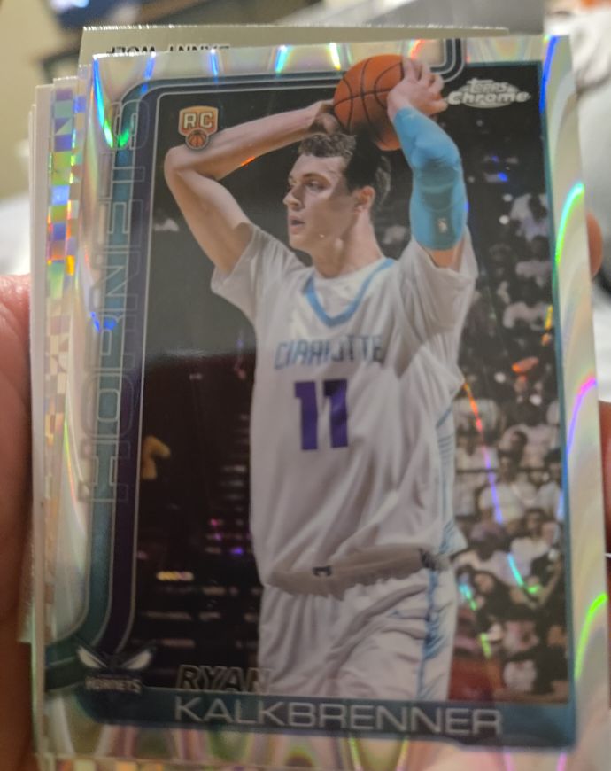2025-26 Topps Chrome #284 Ryan Kalkbrenner Rookie — front