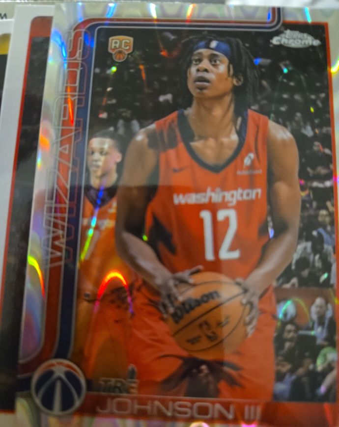 2025-26 Topps Chrome #256 Tre Johnson III — front