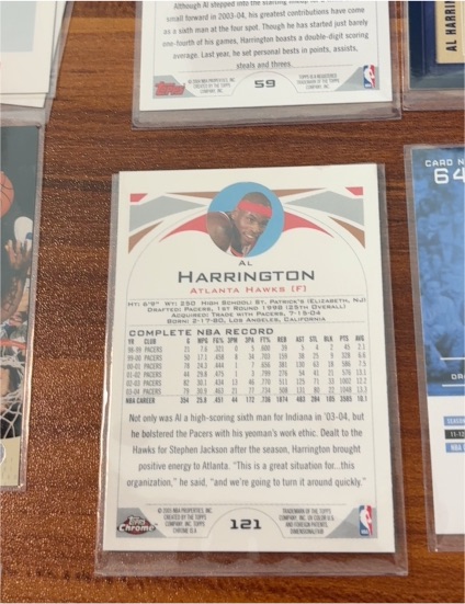 2005 Topps Chrome #121 Al Harrington — front