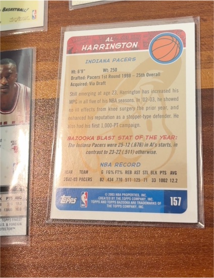 2002-03 Topps #157 Al Harrington — front