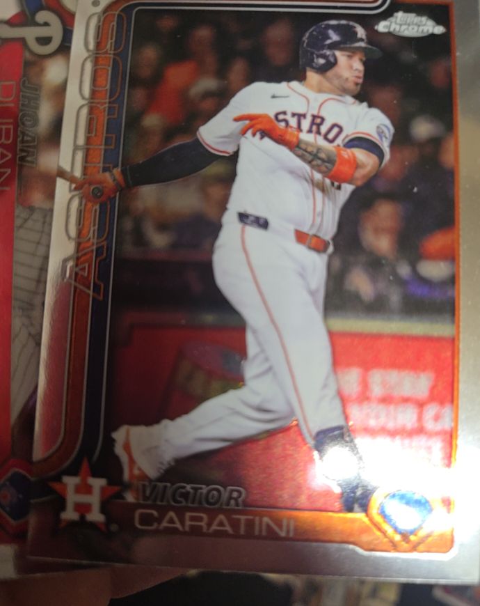 2025 Topps Chrome Update #USC57 Victor Caratini Houston Astros — front
