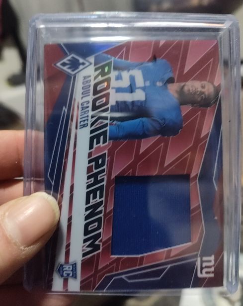 2025 Panini Phoenix #PJY-ACR Abdul Carter Rookie Phenom Jersey — front