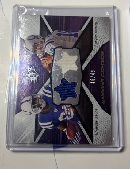 2008 Upper Deck SPx #WC16 Reggie Wayne / Marvin Harrison Winning Combos — front