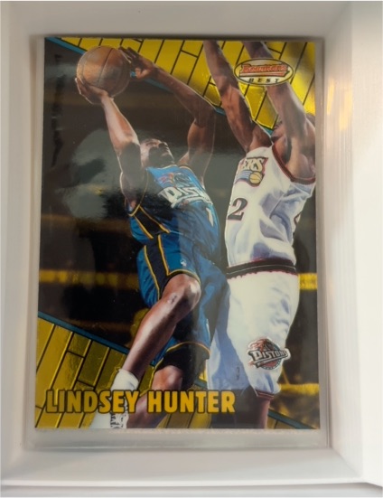 1999-00 Bowman's Best #47 Lindsey Hunter — front