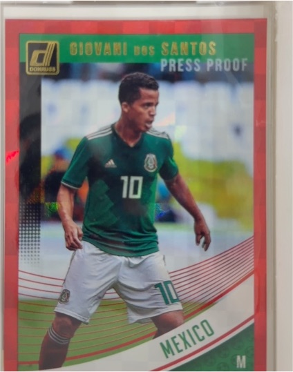 2018-19 Donruss #152 Giovani Dos Santos Press Proof Red — front