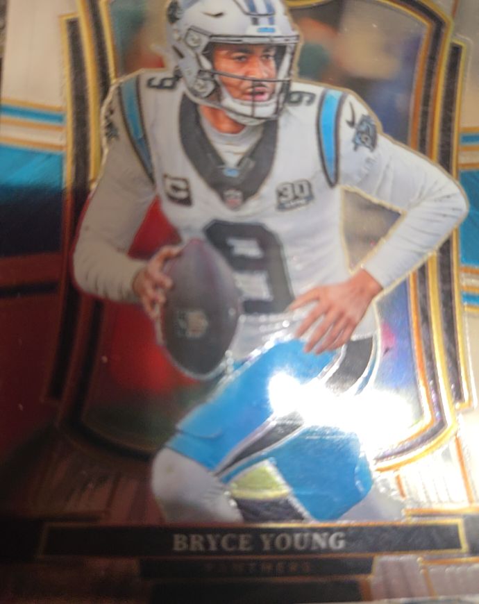 2023 Panini Select Premier Prizm Die-Cut Rookie Bryce Young #167 Panthers — front