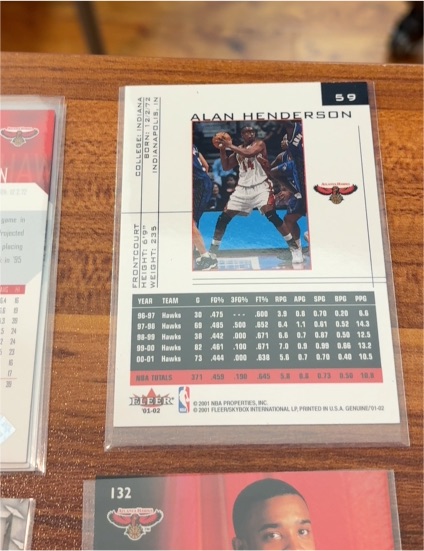2001 Fleer #59 Alan Henderson — front