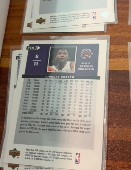 1996-97 Upper Deck #179 Lindsey Hunter — front