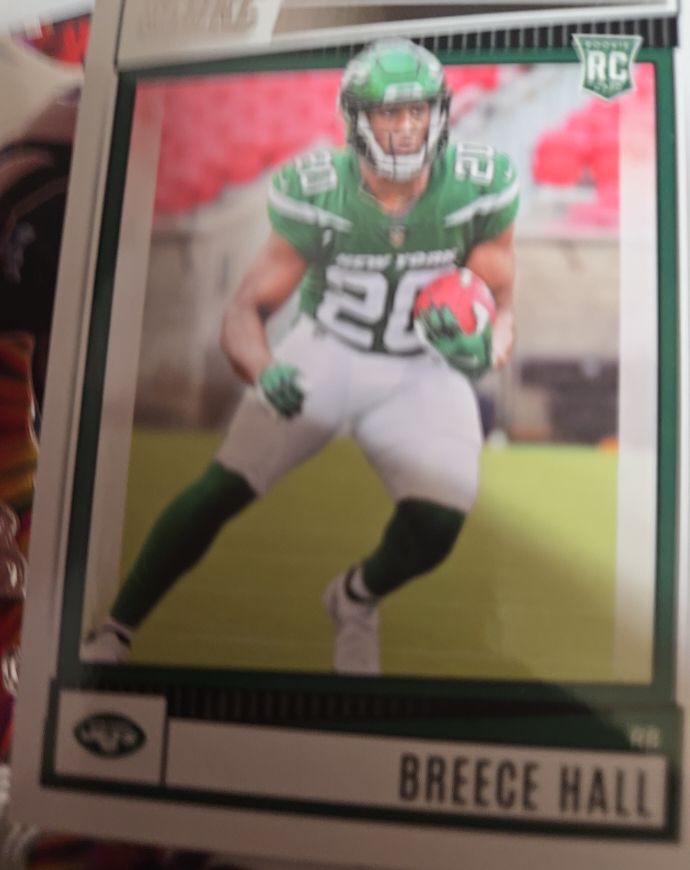 2022 Score #330 Breece Hall Rookie Card — front