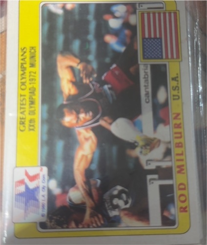 1983 Topps Greatest Olympians #29 Rod Milburn — front