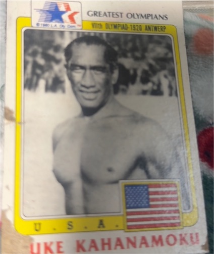 1983 Topps Greatest Olympians #20 Duke Kahanamoku — front