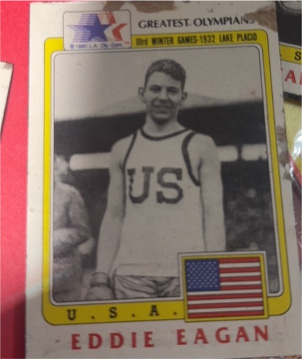 1983 Topps Greatest Olympians #57 Eddie Eagan — front