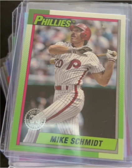 2025 Topps #T90-2 Mike Schmidt 1990 Topps Baseball 35th Anniversary — front