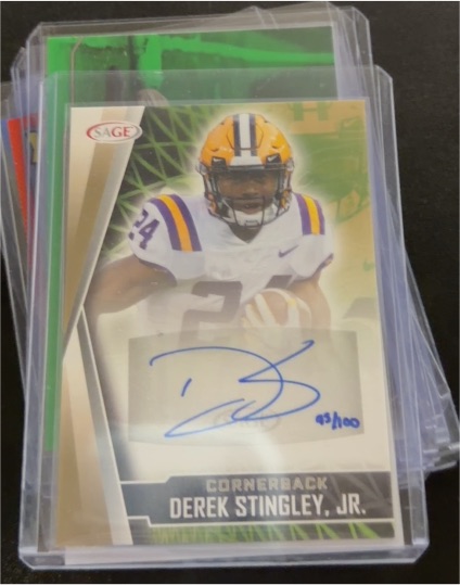 2022 Sage High Series #A-DSJ Derek Stingley, Jr. — front