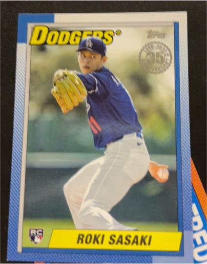 2025 Topps Series 2 35th Anniversary #90B2-37 Roki Sasaki — front