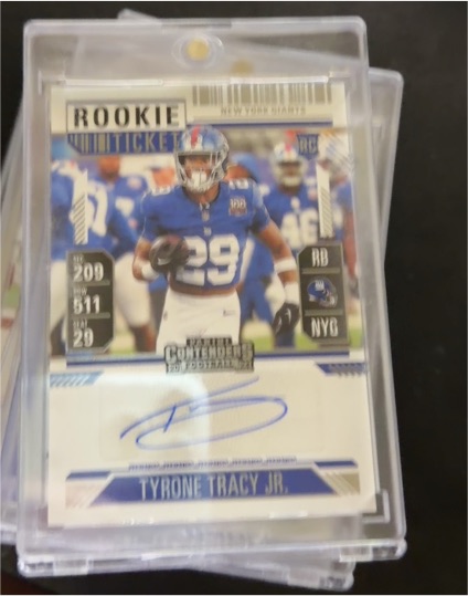 2024 Panini Contenders #179 Tyrone Tracy Jr. Rookie Ticket — front