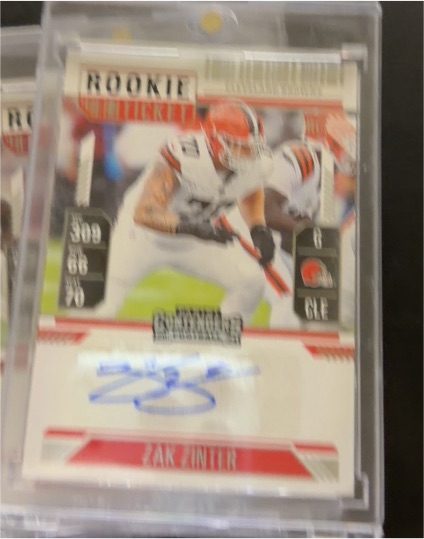 2024 Panini Contenders Rookie Ticket #231 Zak Zinter — front