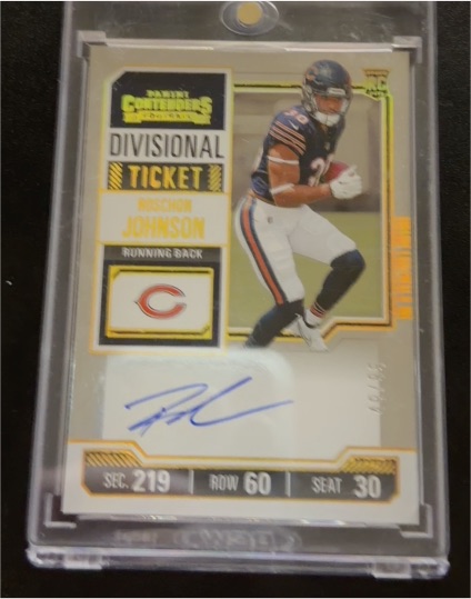 2023 Panini Contenders Divisional Ticket #130 Roschon Johnson — front