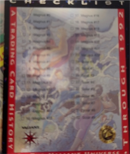 1993 Upper Deck The Valiant Era #119 Checklist — front
