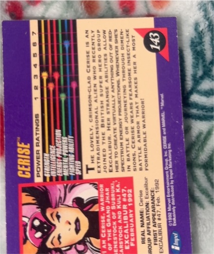 1992 Impel Marvel Universe Series 3 #143 Cerise — front