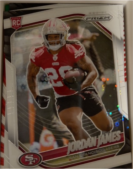 2025 Panini Prizm #323 Jordan James — front