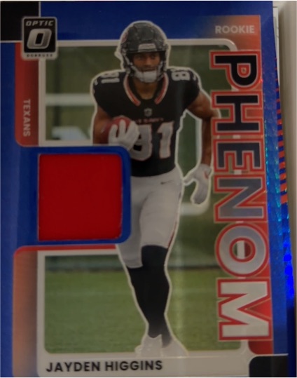 2025 Donruss Optic Rookie Phenom #RPBH-JHS Jayden Higgins — front