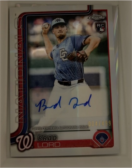 2025 Topps Chrome Update #AC-BL Brad Lord — front